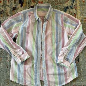 L.L. Bean Pastel Striped Shirt